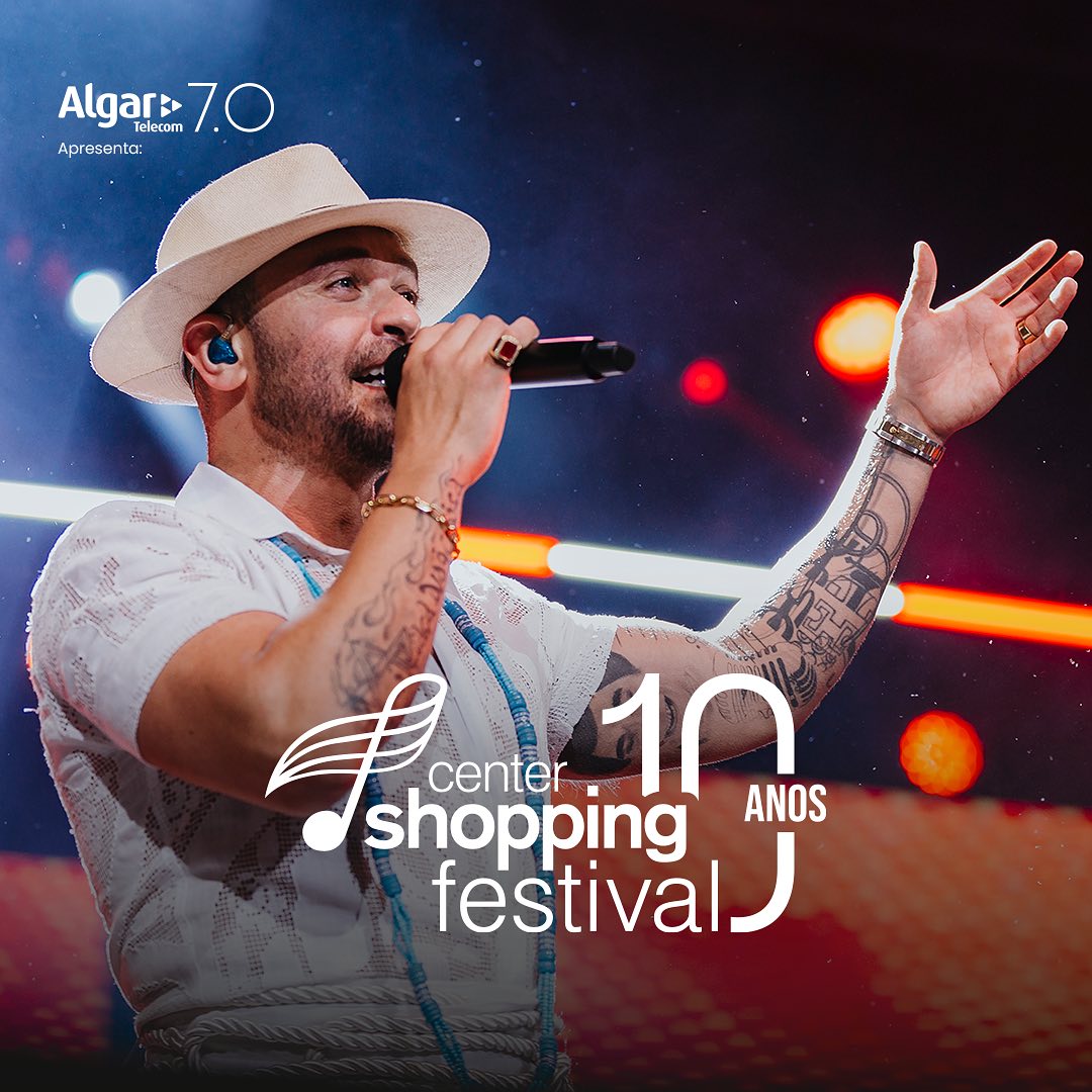 10 anos de Center Shopping Festival no Center Convention com Diogo Nogueira.