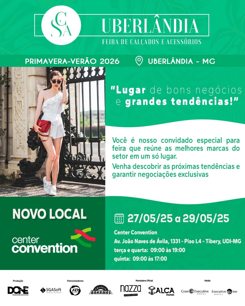 Feira de Calçados e Acessórios 2025 - Done Produtora de Eventos | Center Convention Uberlândia