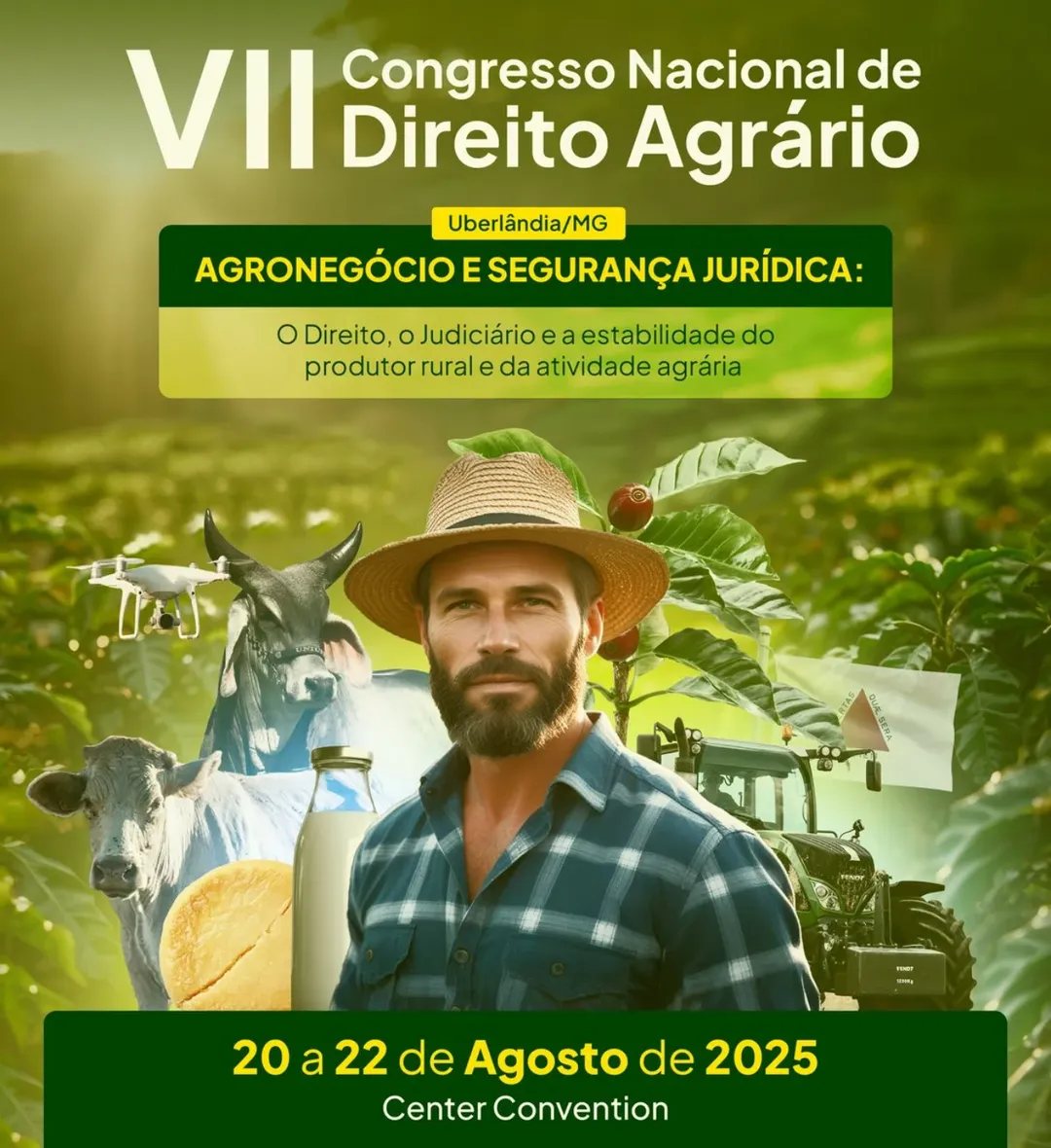 VII Congresso Nacional de Direito Agrário 2025 - Uberlândia/MG