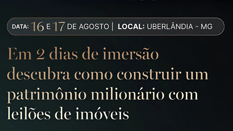 Leilão Express – Gustavo Amaral (Invest Imob)