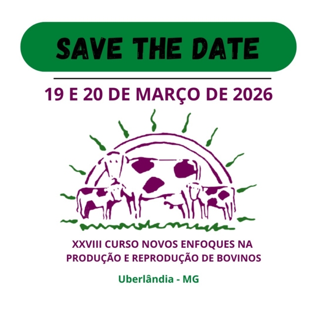 XXVIII Novos Enfoques na Produção e Reprodução de Bovinos - Save The Date 19 e 20 de março de 2026 - Conapeq